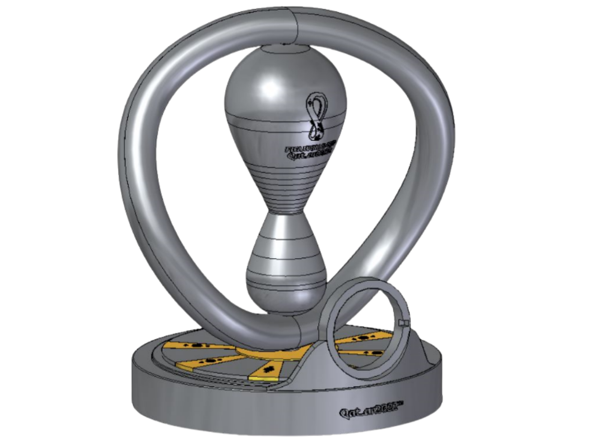 Precision 3D CAD mechanical part render