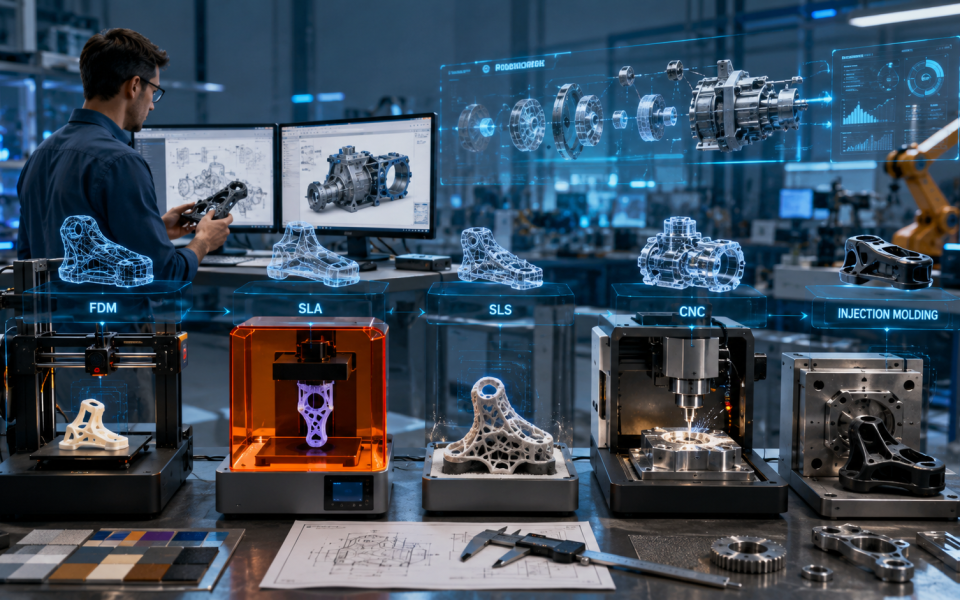 Learn rapid prototyping methods, costs, timelines, and how to choose the best process for faster product development